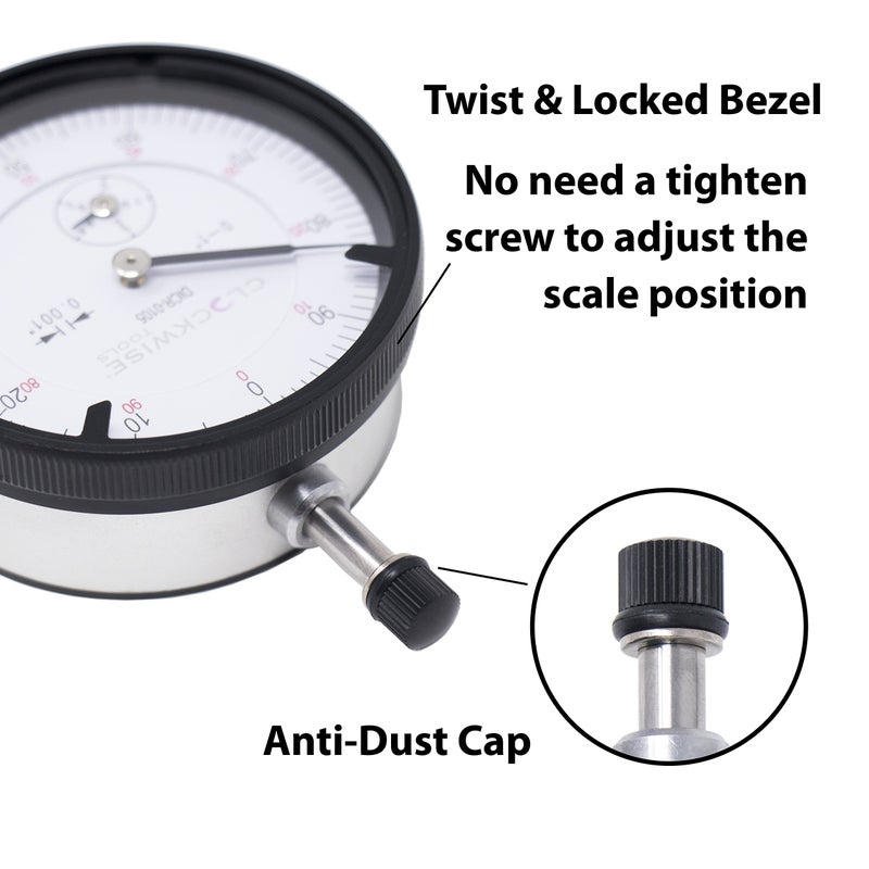 Clockwise Tools Dial Indicator, DICR-0105 0-1 inch - Image 5